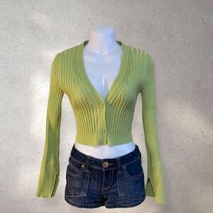 FOR LOVE BELL FAIRYCORE CROPPED CARDIGAN